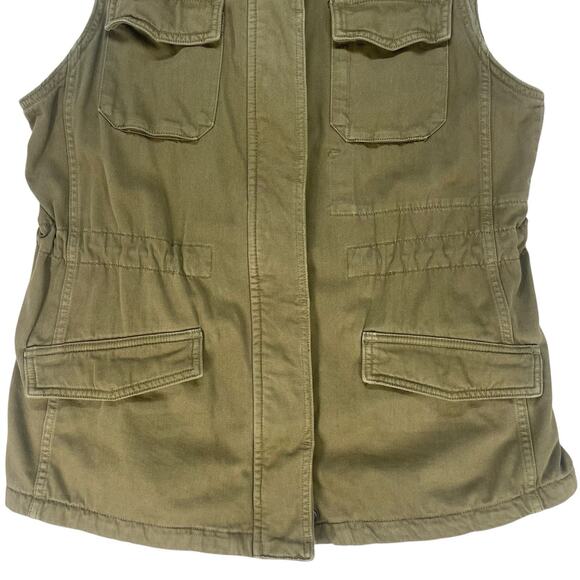 Lucky Brand Safari Utility Vest Women’s L Military Drawstring Waist Street Wear - Picture 4 of 14
